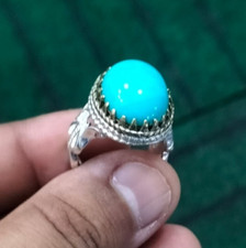 100 Natural Turquoise Stone Ring For Men  Women Ring Beautiful Feroza Ring