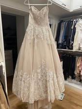 mori lee wedding dress Cream And White
