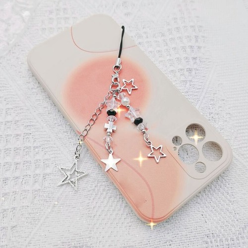 4Pcs Fashion Cute Bowknot Star Hanging Pendant Phone Strap Y2K Bag Decoration - Zdjęcie 6 z 8