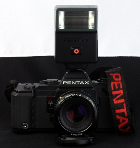 NrMint Pentax A3 Date S 35mm Film SLR c/w smc Pentax-A 50mm f/2 Lens & Flash Kit - Picture 4 of 13