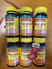 6 Pk: Nature Made Prenatal Folic Acid Multivitamin 50ct ea Exp 5/26 2920 R5P1