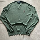 Polo Ralph Lauren Green Men’s V Neck Sweater Size Large — photo 1
