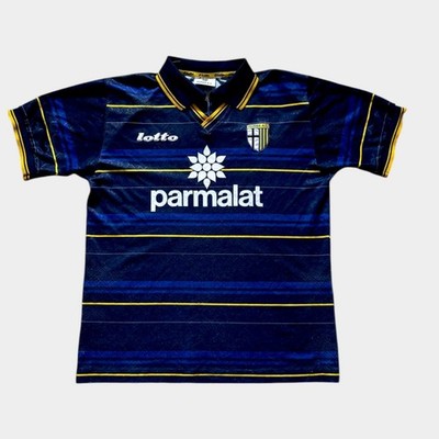 Parma Calcio drittes 3rd Fußballtrikot 1998 1999 blau Lotto Erwachsene L Large