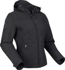 Bering Warwick giacca impermeabile in tessuto da moto da donna, nero, 42