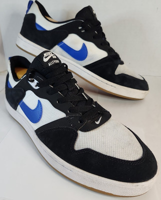 Nike SB Alleyoop Low 'Black Blue Gum' Skate Shoes Sneakers Mens 10 US