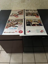 A & P FOOD STORES PRINT ADS ( LOT OF 4 ) ...MASKED BANDIT ...EXCELLENT