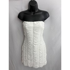 Windsor All About That Mesh Mini Dress White Size L Bridal Sexy Coquette Girly
