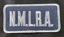 Vintage NMLRA Patch Embroidered Blue Silver National Muzzle Loader Rifle Assoc.