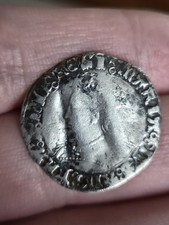 Mary I Groat, mm. Pomegranate, VERITAS, S. 2492, Bloody Mary Hammered Coin