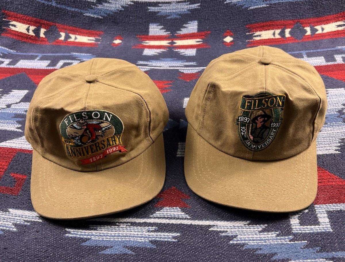 2 Vtg Filson Tin Cloth Gold Panner 1997 100th Anniversary