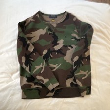 Polo Ralph Lauren Boys Camouflage Fleece Pullover Sweatshirt L/G 14-16 