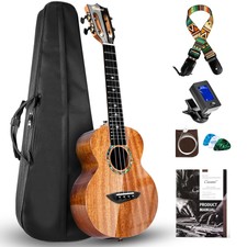 23 Glossy Red African Mahogany Ukulele Starte...