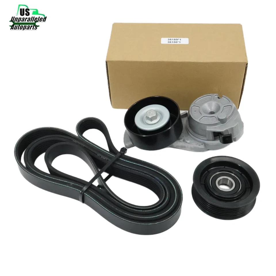 Kit de polea tensora de correa de transmisión para Ford Crown Victoria Lincoln Town Car 4,6 L Foto 3 de 4