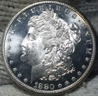 1880-s Morgan Silver Dollar Brilliant Uncirculated Cameo With  Mirrors