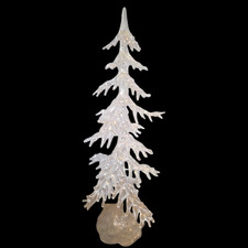 Clear Acrylic Christmas Tree 16.5  Winter Decor 3D