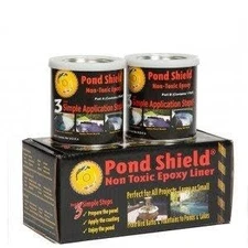 SKU-BLACK-3GA Non Toxic Pond Shield Epoxy Paint, 3-Gallon, Black