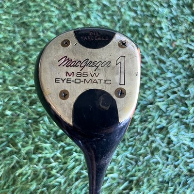 MacGregor M85W Eye O Matic Persimmon 1 Wood Driver Oil Hardened s300U Shaft
