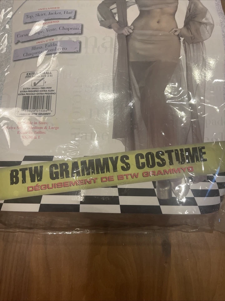 Lady Gaga Grammys Halloween Costume Size Extra Small Size 2-6 Official Licensed - Image 4 of 4