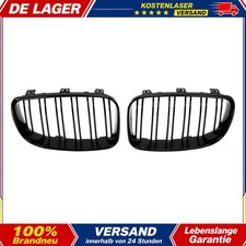Doppelsteg K�hlergrill f�r BMW E81 E82 E87 E88 Nieren Schwarz 2007-2013 Paar Box