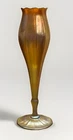 Antique Tiffany Studios circa 1912 Fine Ribbed  Favrile Glass Floriform Rare