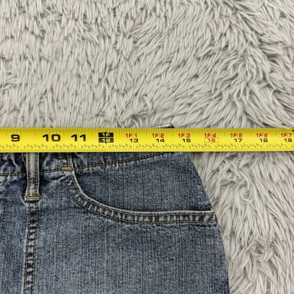Esprit Denim Skirt Women's S VTG Y2K Faded Grunge Country Prairie Cottagecore - Image 3 of 4