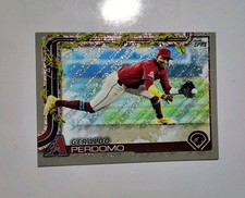 5 PACK-2025 Topps Holiday GERALDO PERDOMO Silver Glitter H93 w/4 Diamondbacks