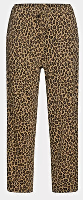TREDY NEUE MODE Weite Sweat Stretch Hose Jogpants LEO ANIMAL PRINT  48 50 52 