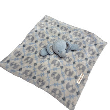 Blankets Beyond Lovey Elephant Fleece Security Blanket Gray Blue