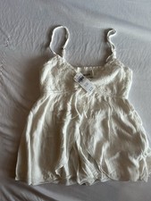 Hollister cami White Adjustable Strap tank top Size Small New With Tags