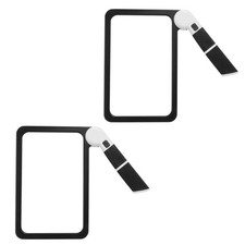 2pcs Lighted Magnifier: Led Handheld Folding Magnifying Tool For Reading Books