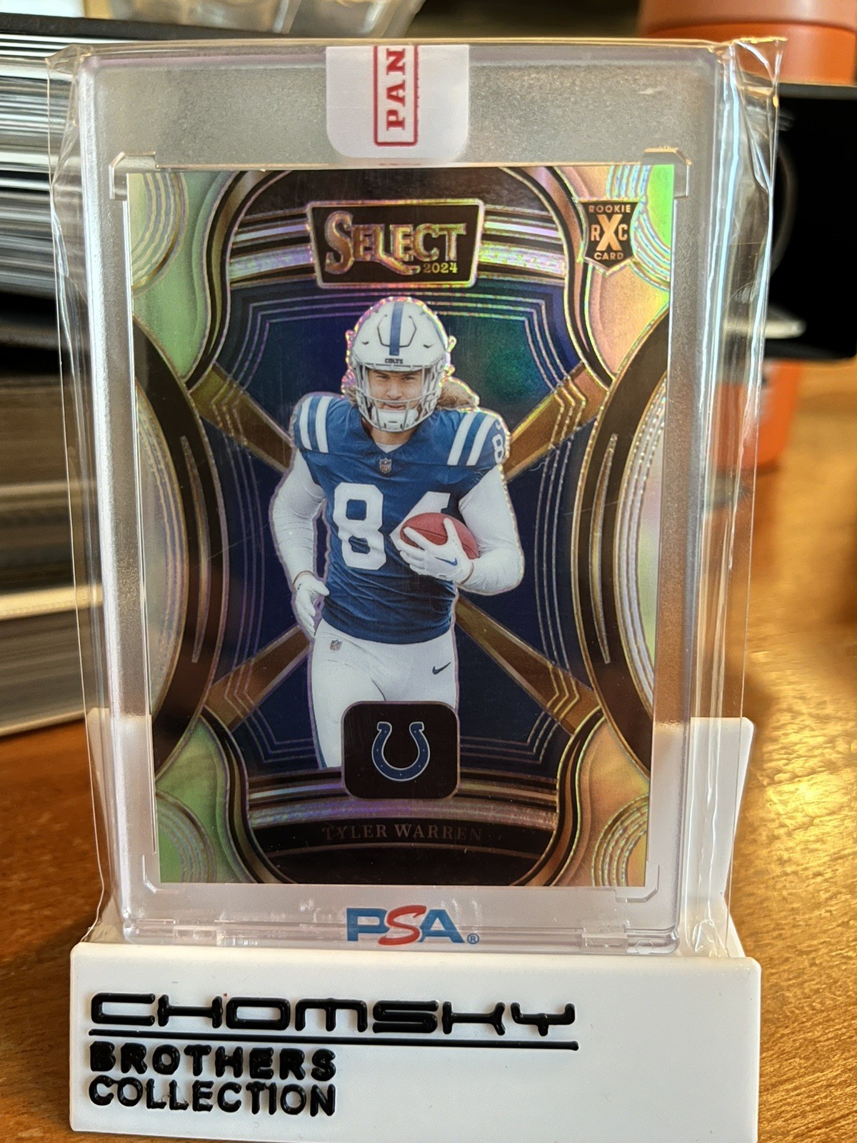 Tyler Warren 2024 Panini Select Rookie XRC Silver Prizm #517 Indianapolis Colts