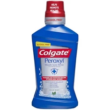 Colgate Peroxyl Mild Mint Mouthwash, 16 Fluid Ounces, 6 Per Case