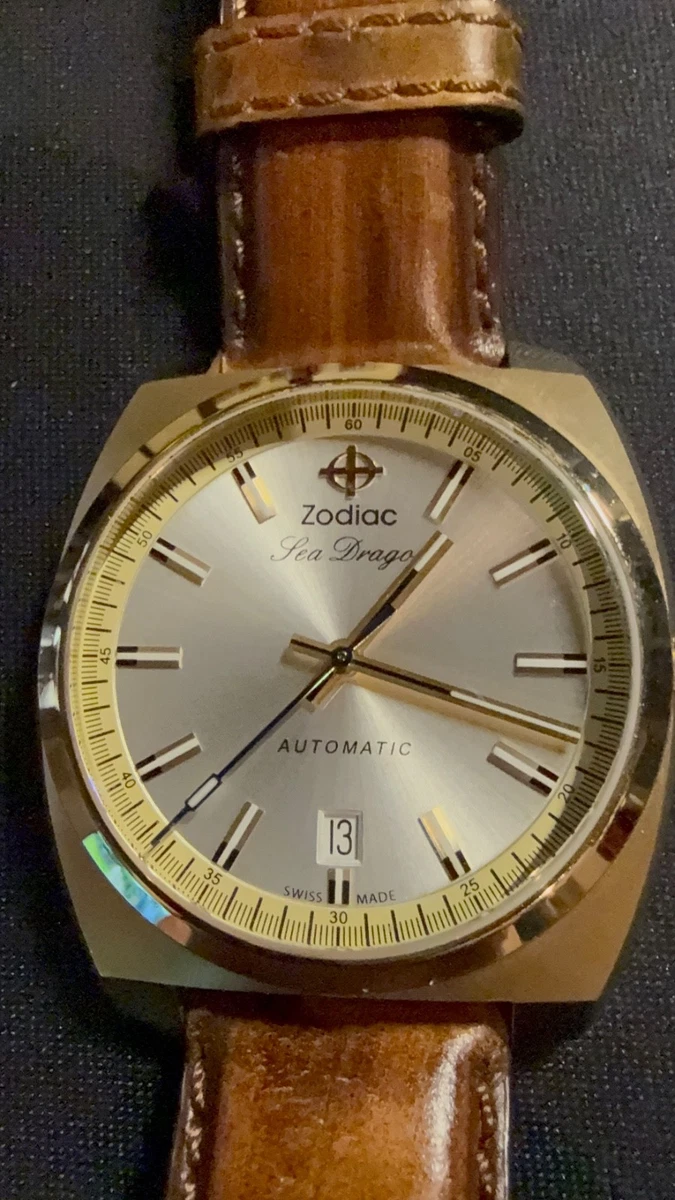 Zodiac Gold Wristwatches for sale - eBay