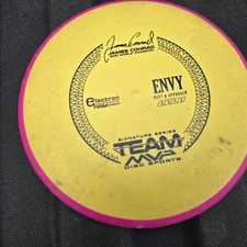 James Conrad Golf Disc ENVY Yellow Pink Putt & Approach 3/3/-1/2
