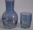 Vintage Tumble-Up Bedside Decanter/Carafe with Glass... Blue? Color — photo 2