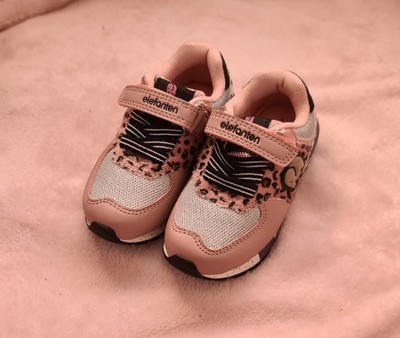 Stylische Mädchen Klettschuhe in Pink von Elefanten - HOLLY Sneaker Gr. 22 weit