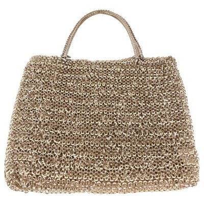 ANTEPRIMA Wire Tote Bag Pink Beige Women USED