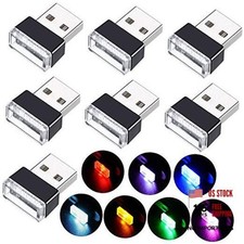 7 Pieces Mini USB LED Light Car Interior Lights USB LED Atmosphere Lamp Light