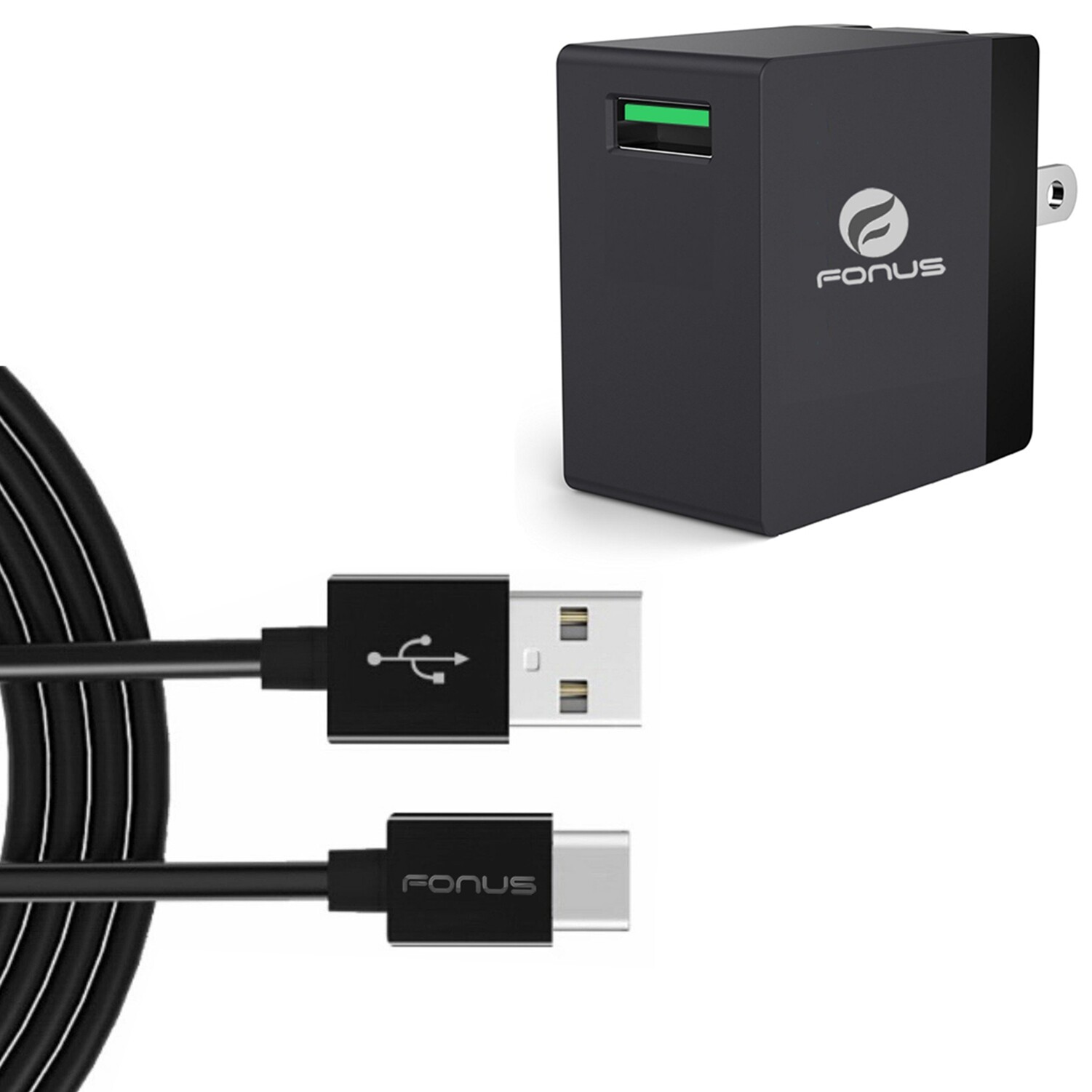 For Google Pixel 9/Pro/XL - 18W Quick Home Charger 6ft USB Cable Power Cord