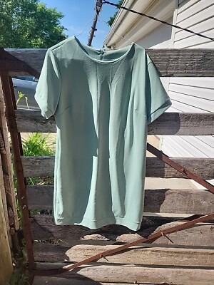 Sea Foam Green Shortsleeve Shift Dress Size Large | eBay