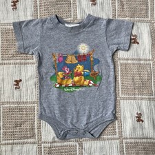 Vintage Walt Disney World Pooh and Piglet Bodysuit