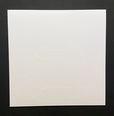 Pulp - More LP (White Label, Numbered First Edition) with Print and Sticker