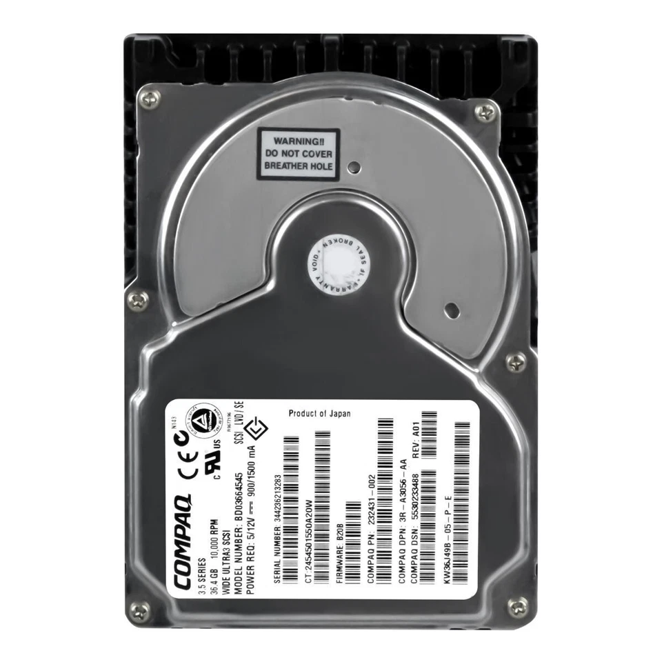 Hard Drive Compaq BD03664545 232431-002 36.4GB 10000U/Min 8MB SCSI U160 3.5'' - Image 3 of 3