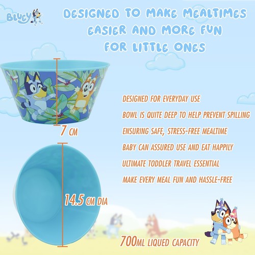 Reusable Plastic Dinner Set Plate Bowl Licensed Tableware Set Kids 4+Year - Picture 94 of 101