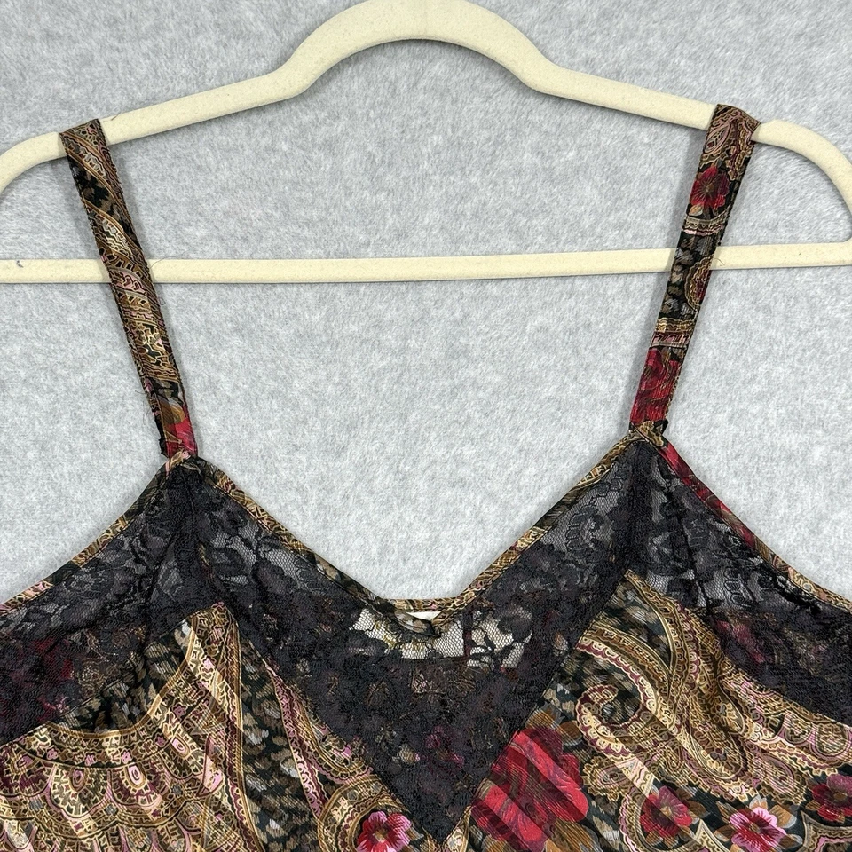 Camiseta sin mangas corta vintage Y2K Victoria Secret para mujer mediana de encaje cachemira años 90 Foto 2 de 4