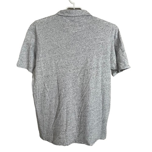 Goodman Gray Heather Victory V Notch V-Neck Polo Men's Shirt Size L - Picture 3 of 6