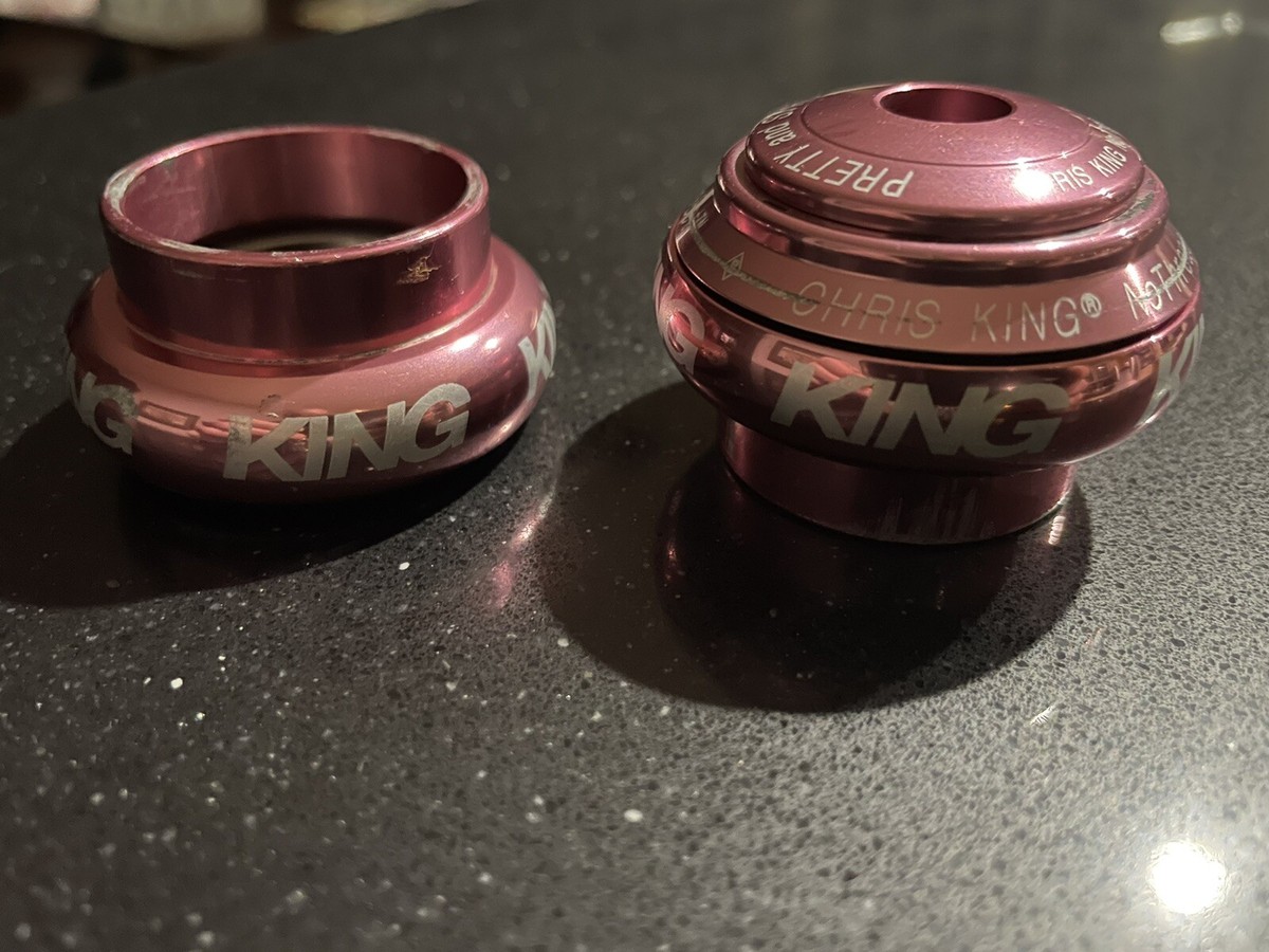 Chris King 1 1/8 Nothreadset Threadless Headset RARE PINK Chris King 1 1/8 Nothreadset Threadless Headset RARE PINK