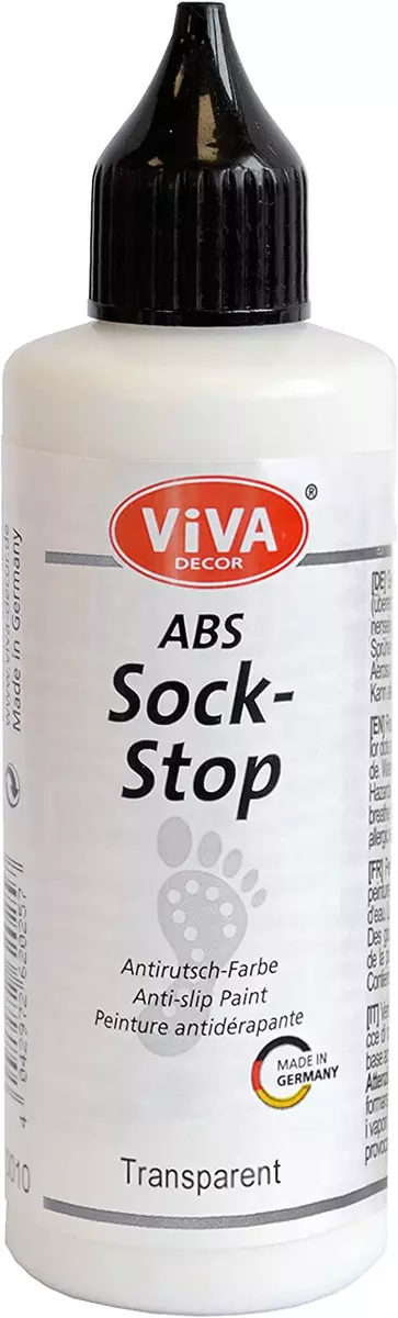 Viva Decor Sock Stop Non Slip Transparent Liquid 2,77 Fl Oz,Abs