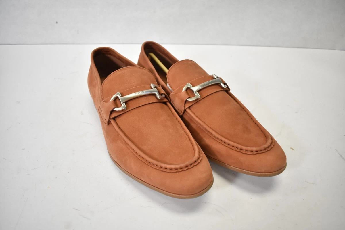 Burnt orange mens loafers discount
