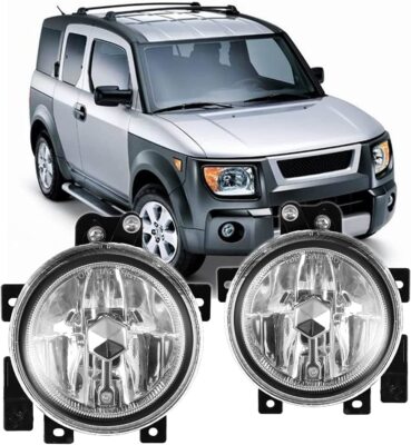 For Honda Element 03-06 Factory Replacement Fog Lights Wiring Kit Clear Lens